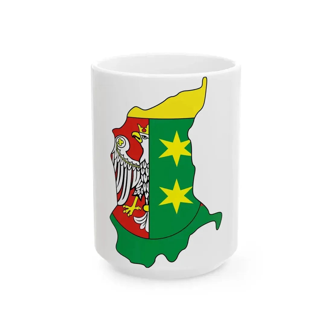 Lubuskie-geo-stub (Poland) White Coffee Mug 15oz - Go Mug Yourself