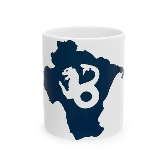 Lucania Flag Map (Italy) White Coffee Mug 11oz - Go Mug Yourself