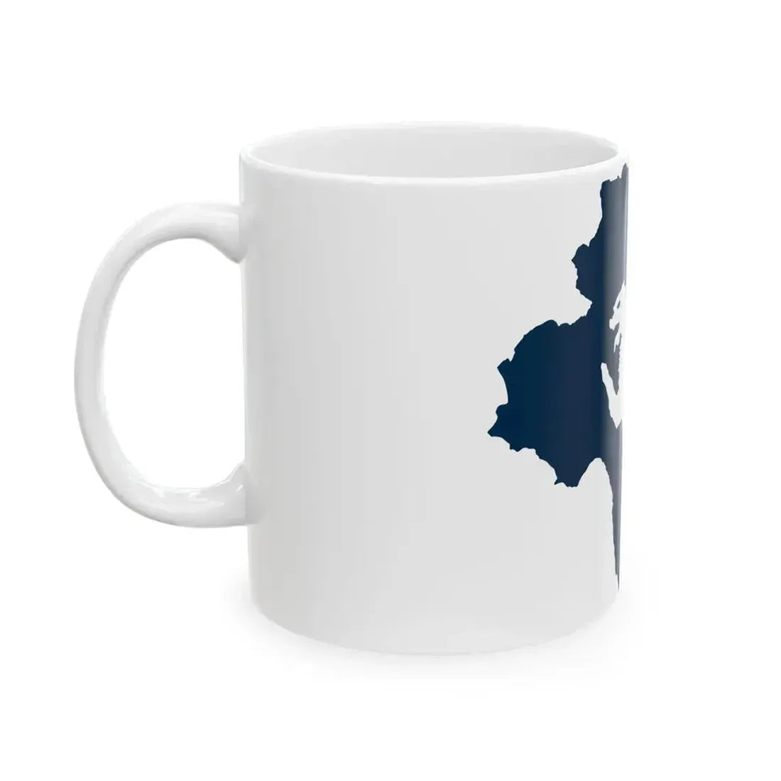 Lucania Flag Map (Italy) White Coffee Mug - Go Mug Yourself