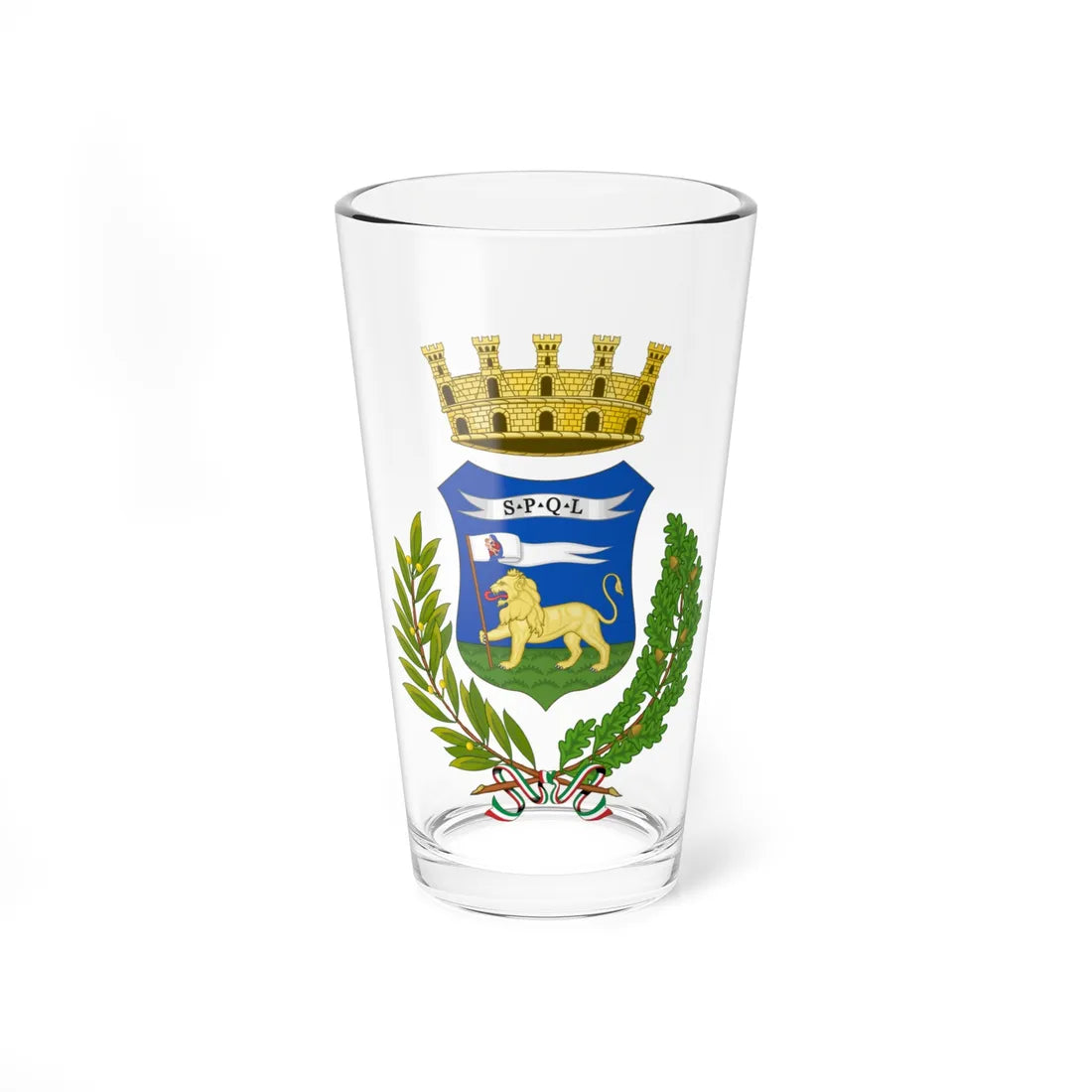 Lucera-Stemma (Italy) (Coat of Arms) Pint Glass 16oz 16oz - Go Mug Yourself