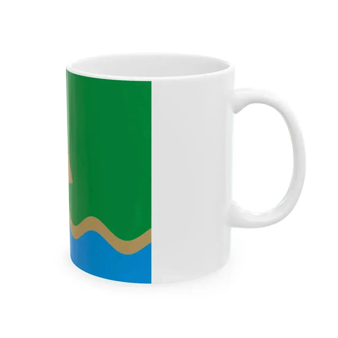 Luunja valla lipp (Estonia) White Coffee Mug - Go Mug Yourself