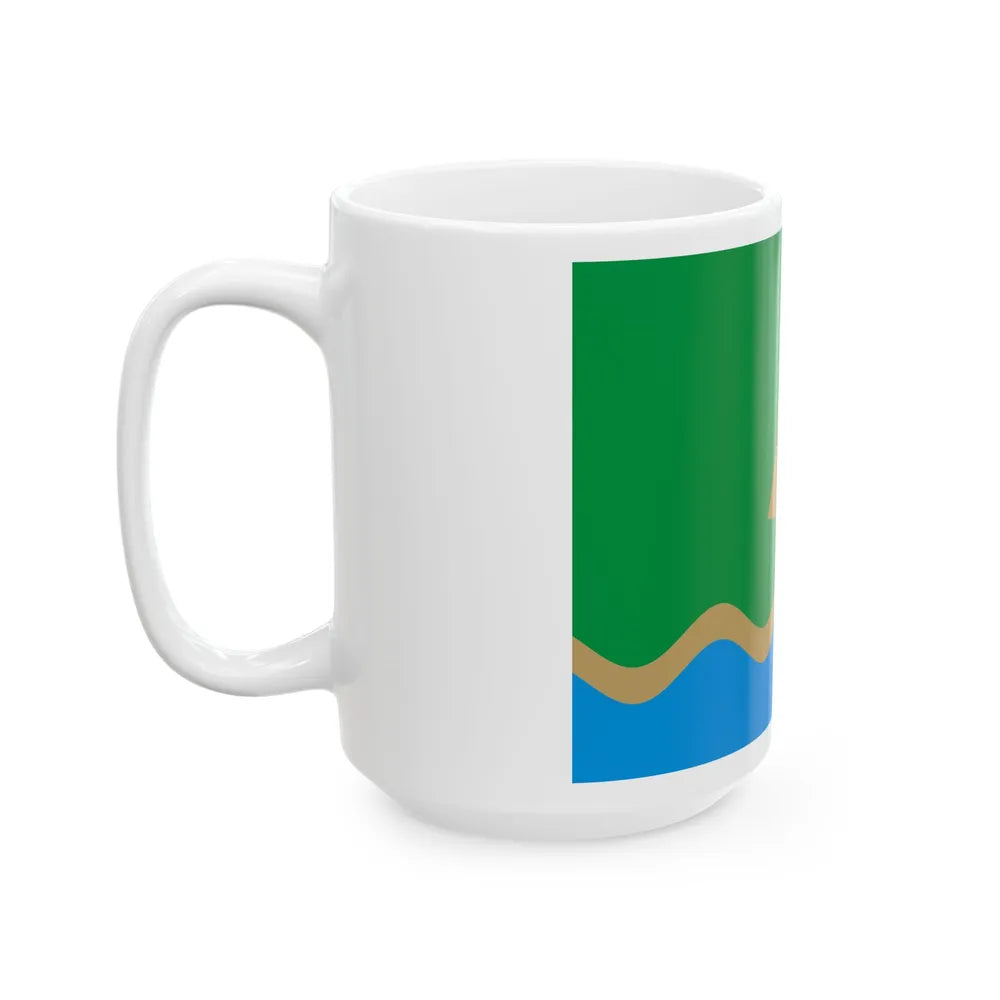 Luunja valla lipp (Estonia) White Coffee Mug - Go Mug Yourself