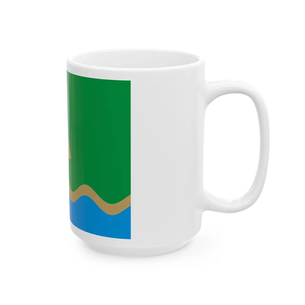 Luunja valla lipp (Estonia) White Coffee Mug - Go Mug Yourself