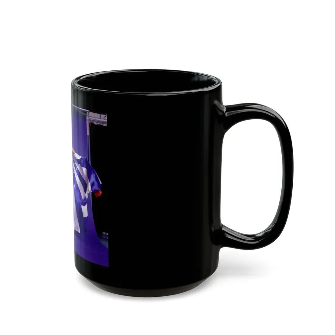 Lynda Carter #156 - Wonder Woman Photo (Vintage Female Icon) Black Coffee Mug - Go Mug Yourself