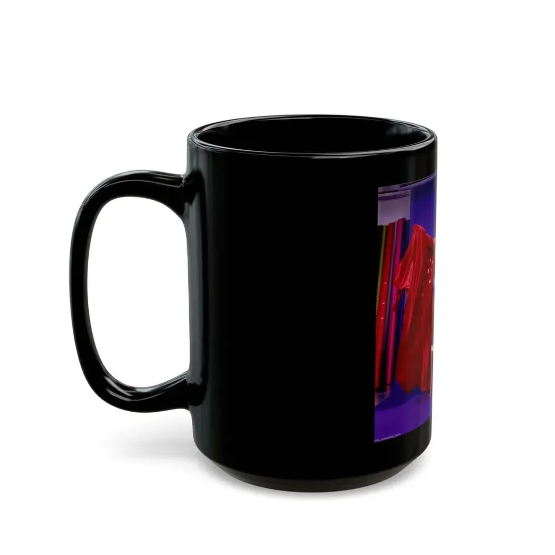 Lynda Carter #156 - Wonder Woman Photo (Vintage Female Icon) Black Coffee Mug - Go Mug Yourself