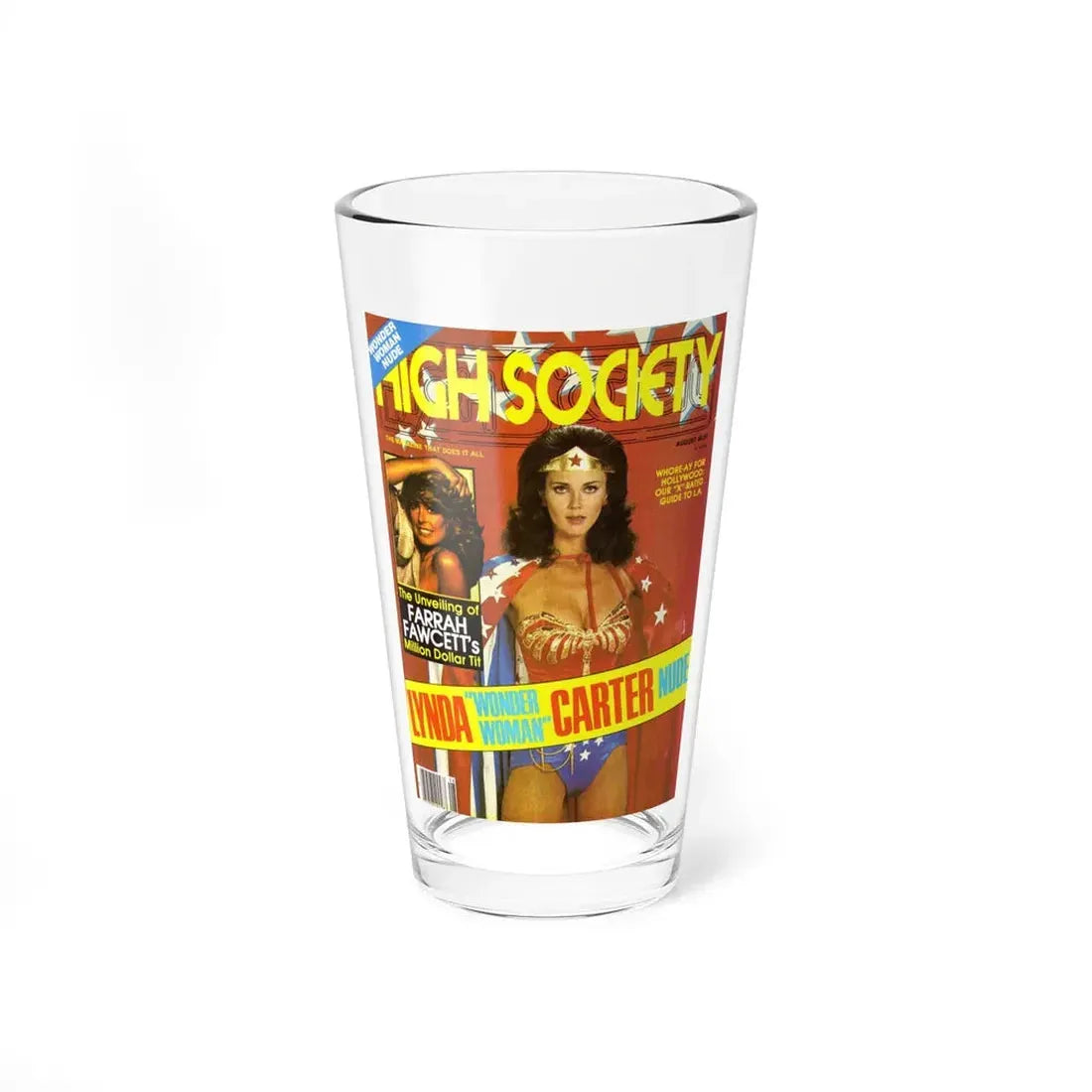 Lynda Carter #189 - Mag. Cover (Vintage Female Icon) Pint Glass 16oz 16oz - Go Mug Yourself