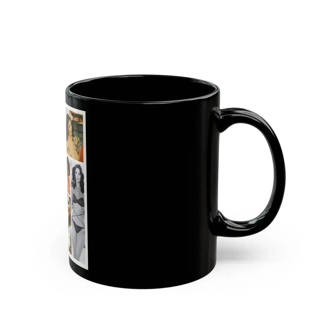 Lynda Carter #198 - Magazine Spread (Vintage Female Icon) Black Coffee Mug - Go Mug Yourself