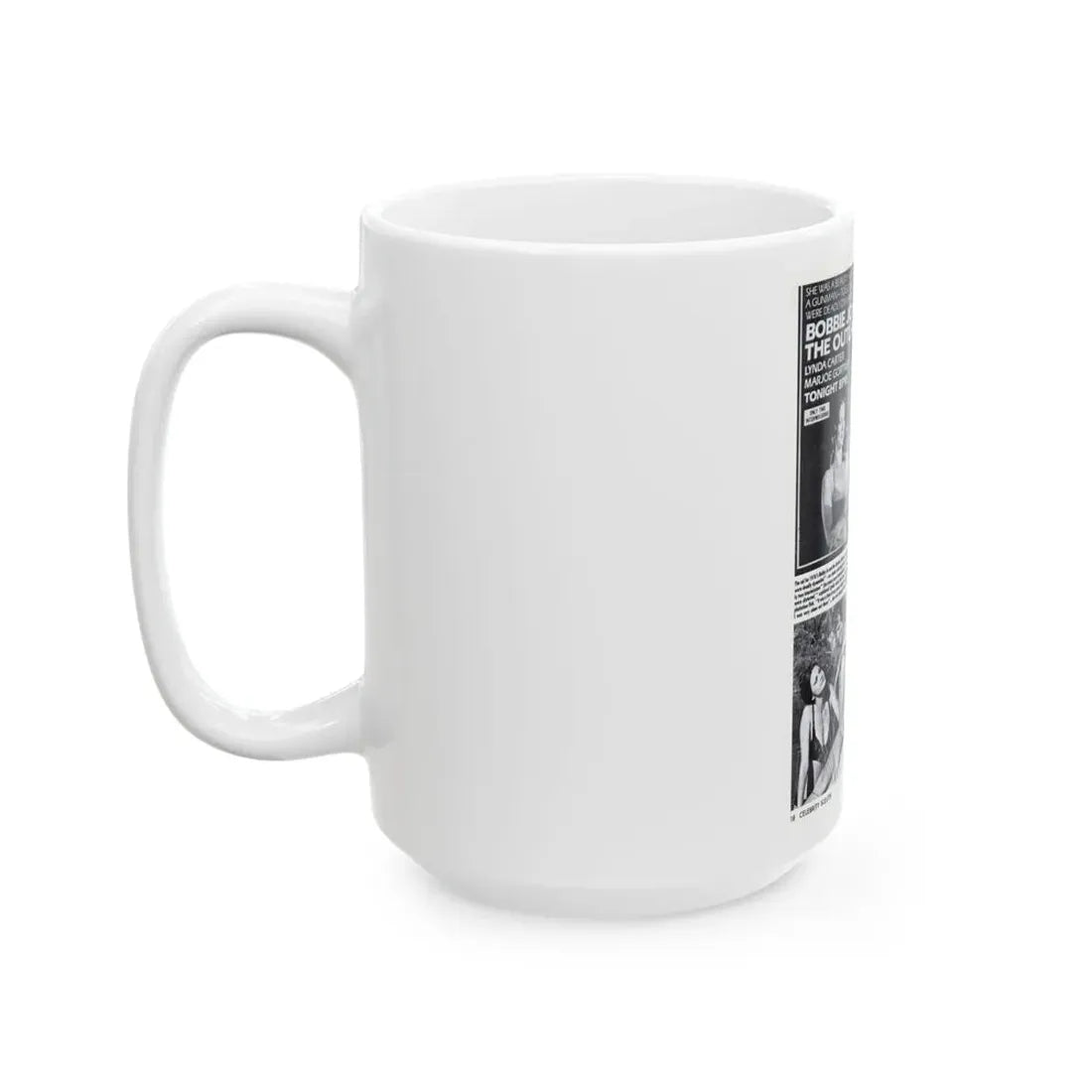 Lynda Carter #198 - Magazine Spread (Vintage Female Icon) White Coffee Mug - Go Mug Yourself