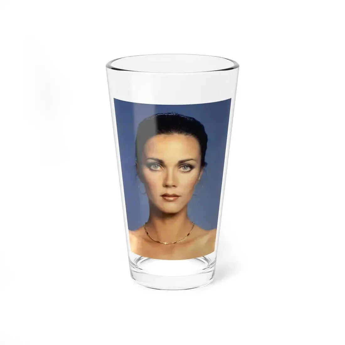 Lynda Carter #227 (Vintage Female Icon) Pint Glass 16oz 16oz - Go Mug Yourself