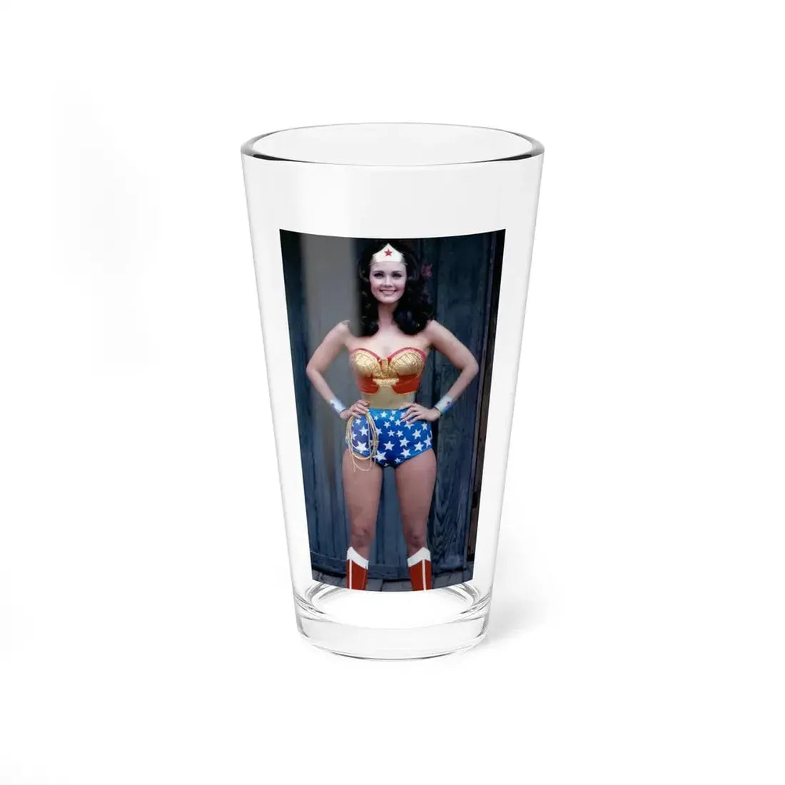 Lynda Carter #264 (Vintage Female Icon) Pint Glass 16oz 16oz - Go Mug Yourself