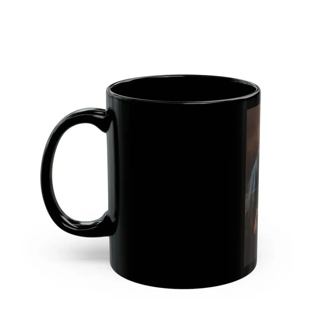 Lynda Carter #267 - Topless (Vintage Female Icon) Black Coffee Mug - Go Mug Yourself