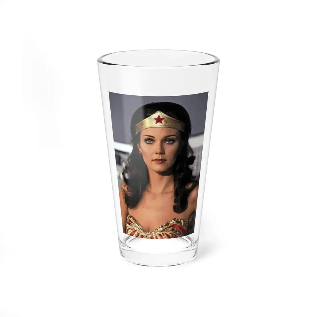 Lynda Carter #283 (Vintage Female Icon) Pint Glass 16oz 16oz - Go Mug Yourself