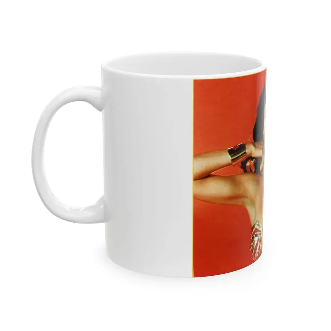 Lynda Carter #86 - Wonder Woman Photo (Vintage Female Icon) White Coffee Mug - Go Mug Yourself