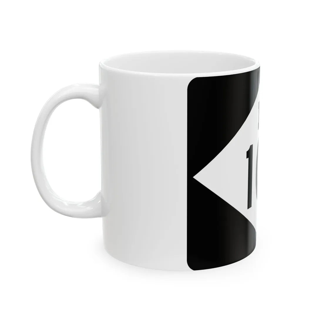 M-105 rectangle (Michigan) (Road Sign) White Coffee Mug - Go Mug Yourself