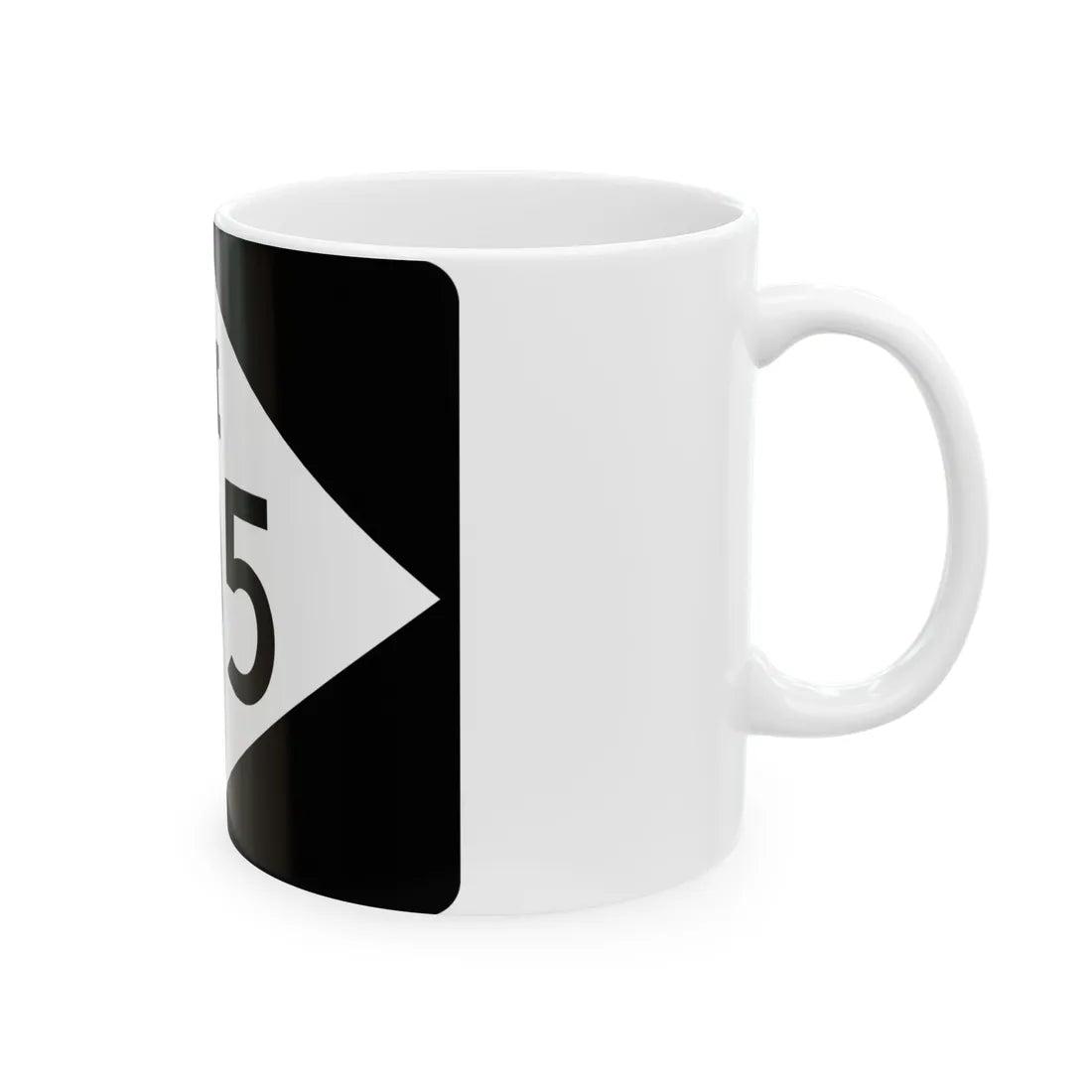 M-105 rectangle (Michigan) (Road Sign) White Coffee Mug - Go Mug Yourself