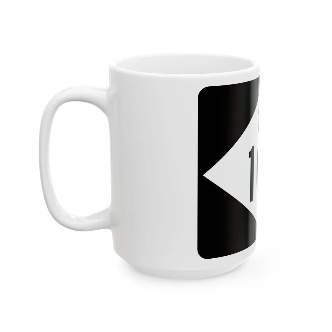 M-105 rectangle (Michigan) (Road Sign) White Coffee Mug - Go Mug Yourself