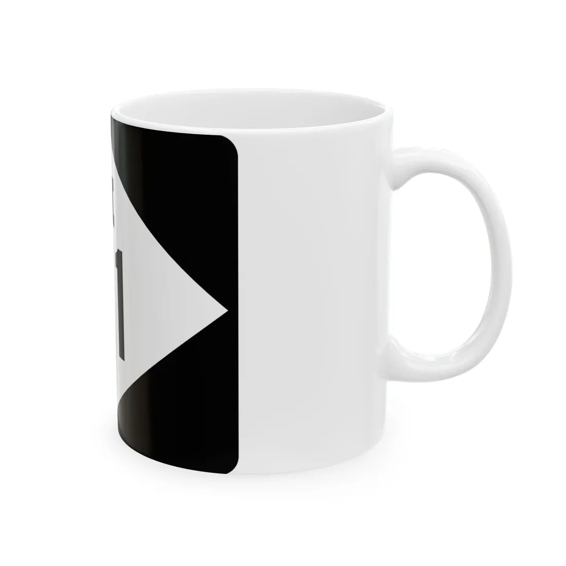 M-111 rectangle (Michigan) (Road Sign) White Coffee Mug - Go Mug Yourself