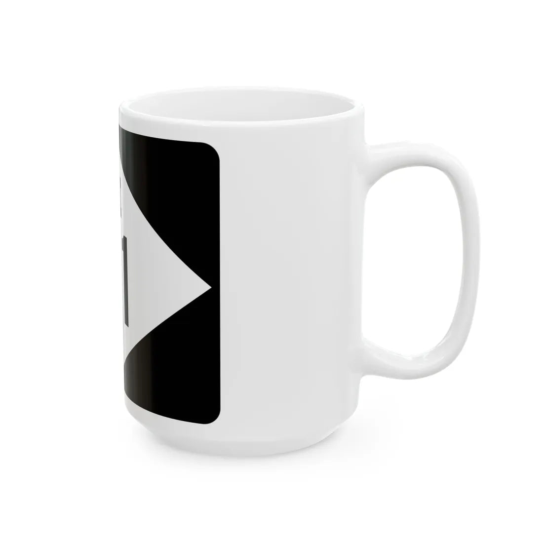 M-111 rectangle (Michigan) (Road Sign) White Coffee Mug - Go Mug Yourself