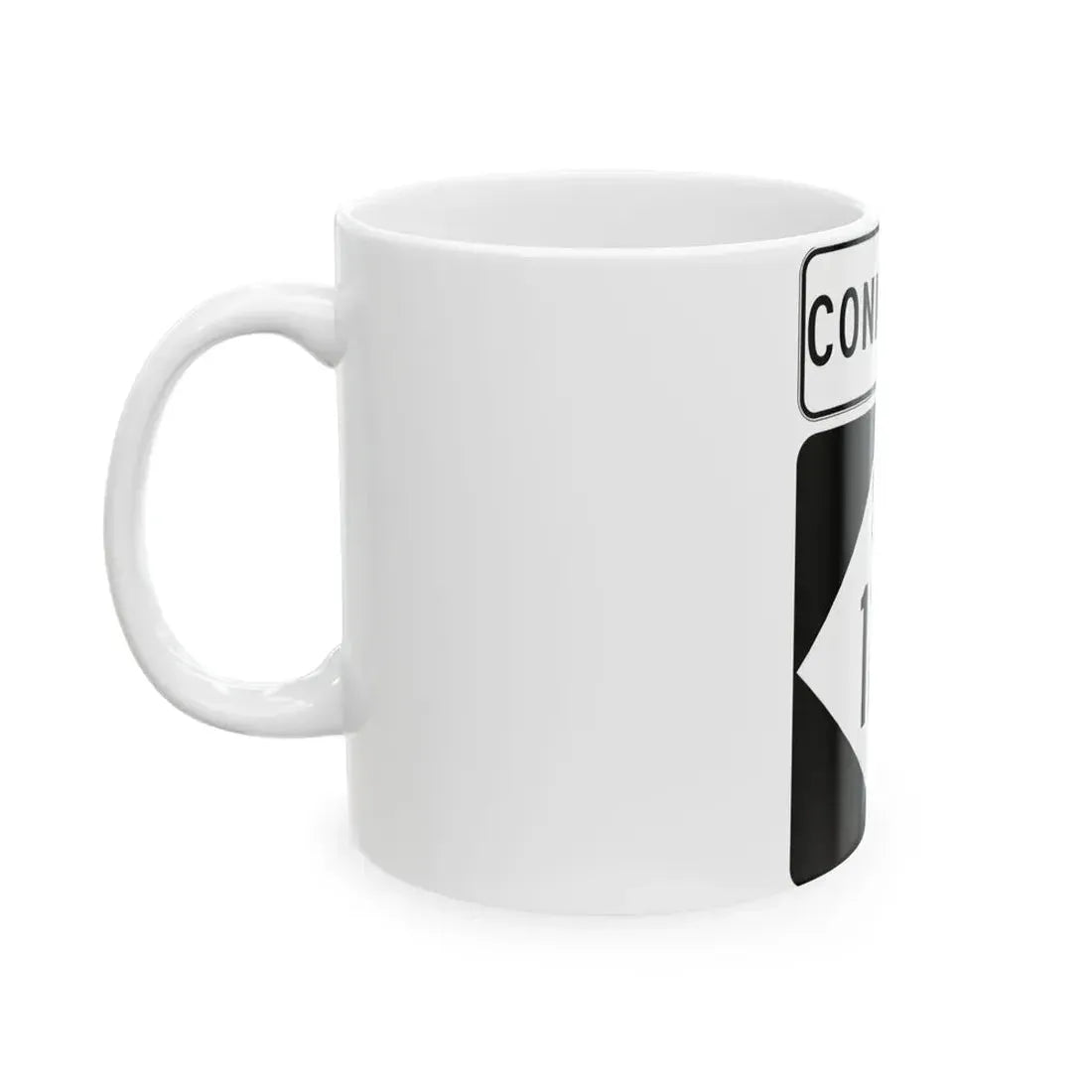 M-125Conn (Michigan) (Road Sign) White Coffee Mug - Go Mug Yourself