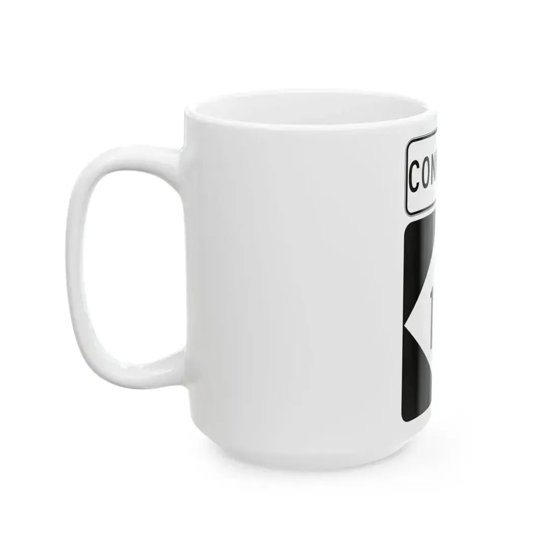 M-125Conn (Michigan) (Road Sign) White Coffee Mug - Go Mug Yourself