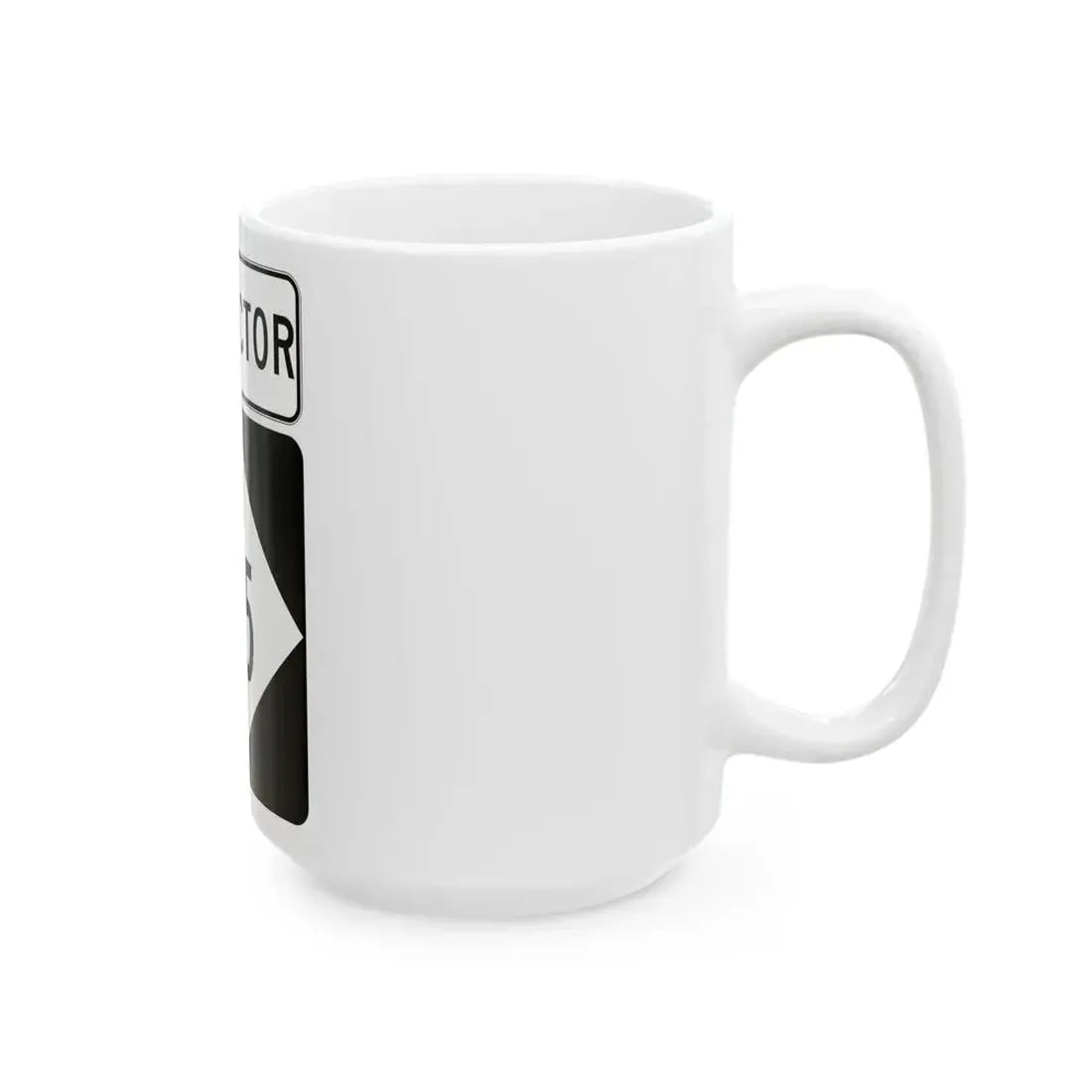 M-125Conn (Michigan) (Road Sign) White Coffee Mug - Go Mug Yourself