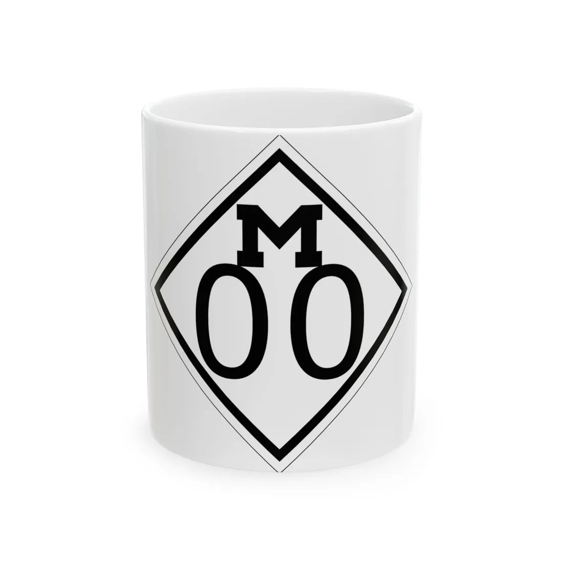 M template 1926 (Michigan) (Road Sign) White Coffee Mug 11oz - Go Mug Yourself