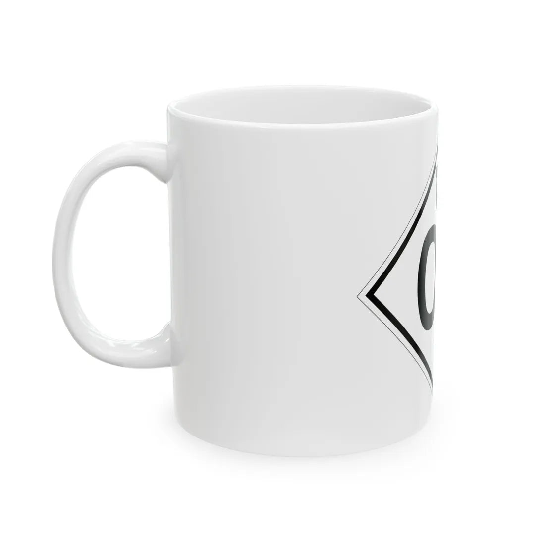 M template 1948 (Michigan) (Road Sign) White Coffee Mug - Go Mug Yourself