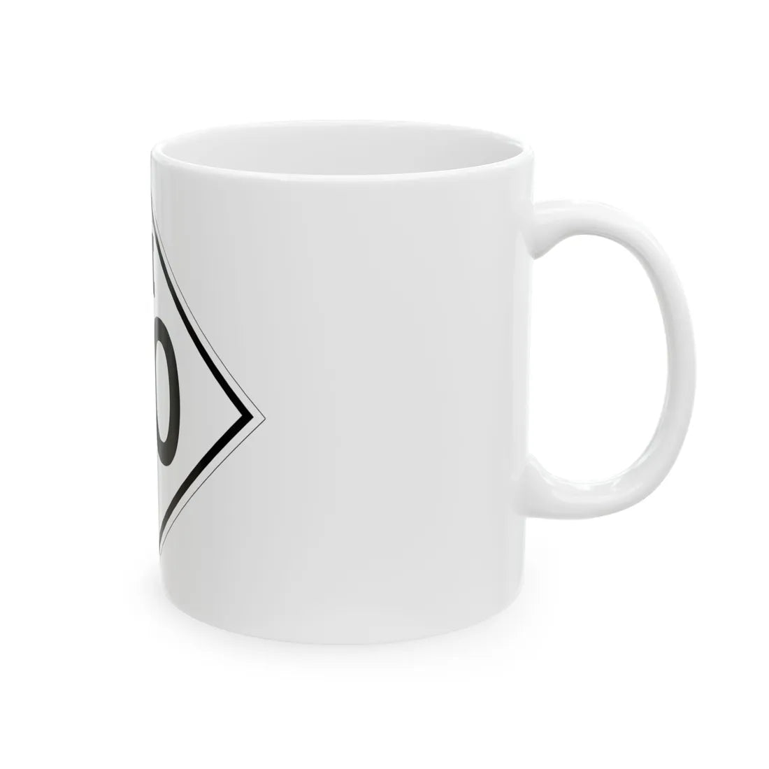 M template 1948 (Michigan) (Road Sign) White Coffee Mug - Go Mug Yourself
