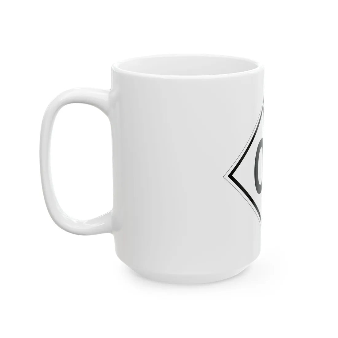 M template 1948 (Michigan) (Road Sign) White Coffee Mug - Go Mug Yourself