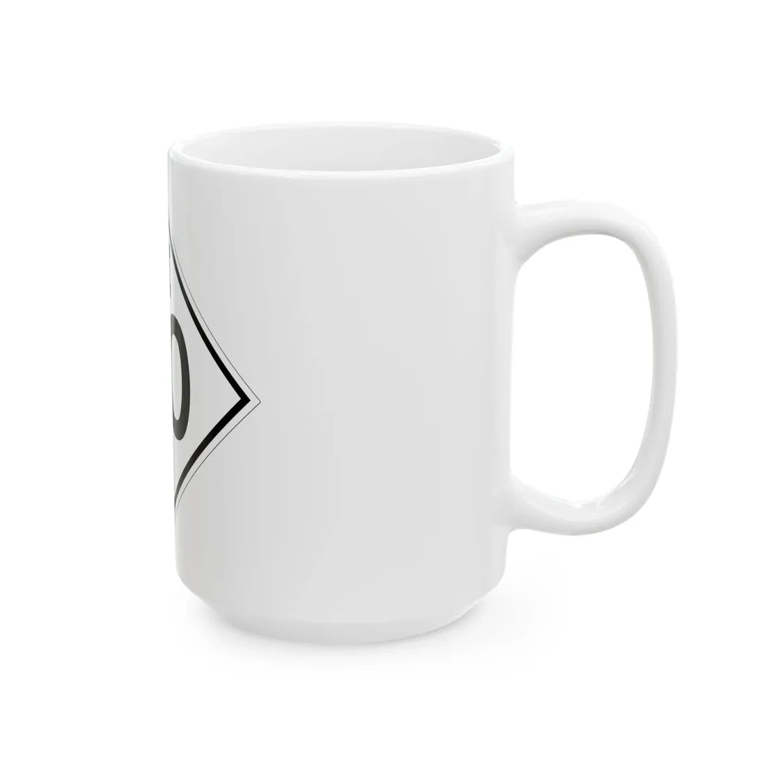 M template 1948 (Michigan) (Road Sign) White Coffee Mug - Go Mug Yourself