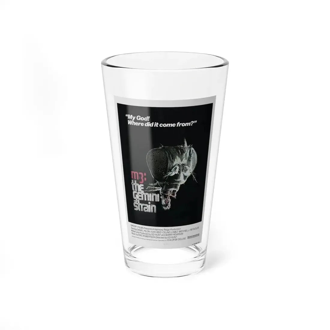 M3 THE GEMINI STRAIN 1979 Movie Poster - Pint Glass 16oz 16oz - Go Mug Yourself