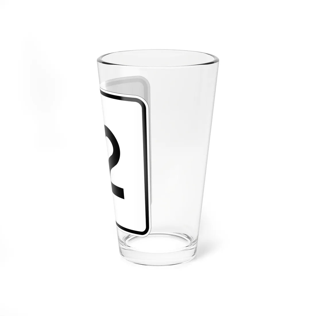 MA Route 12 (Massachusetts) (Road Sign) Pint Glass 16oz - Go Mug Yourself