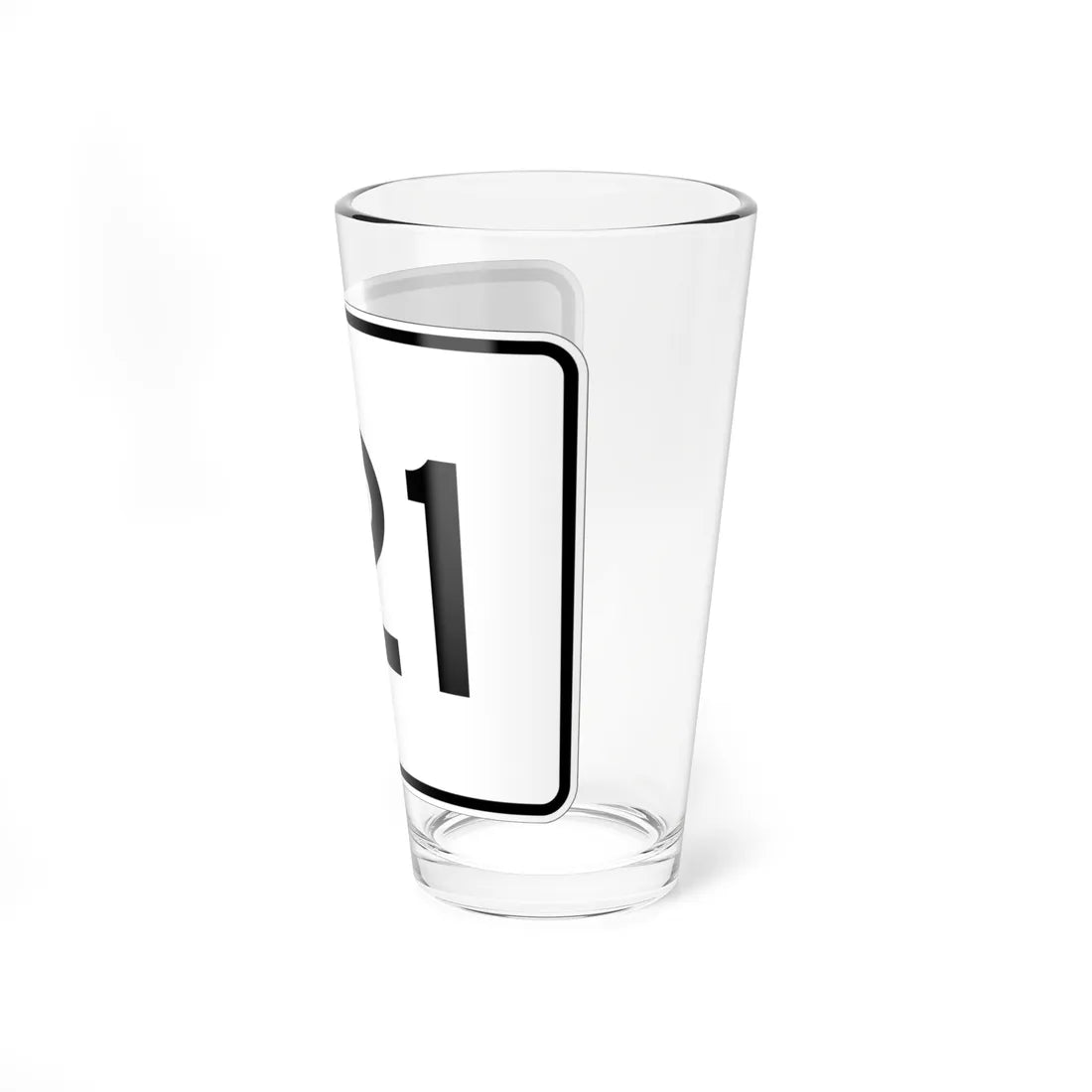 MA Route 121 (Massachusetts) (Road Sign) Pint Glass 16oz - Go Mug Yourself