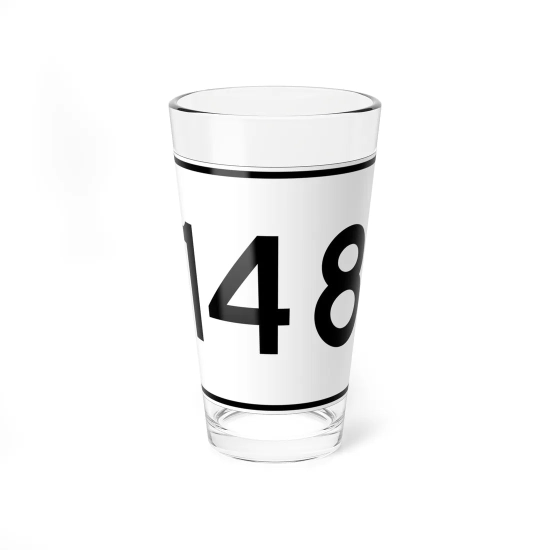 MA Route 148 (Massachusetts) (Road Sign) Pint Glass 16oz - Go Mug Yourself