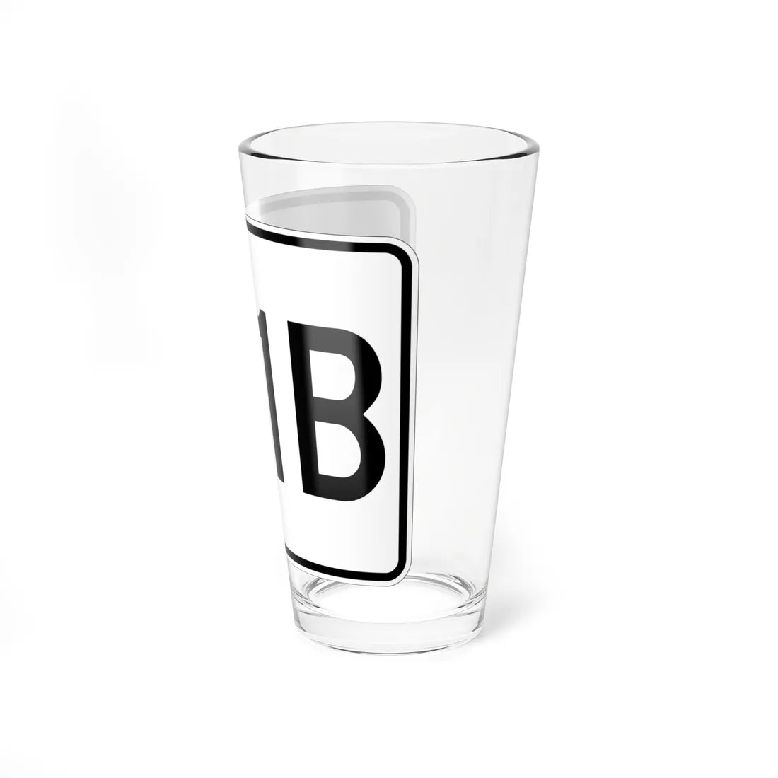 MA Route 161B (Massachusetts) (Road Sign) Pint Glass 16oz - Go Mug Yourself