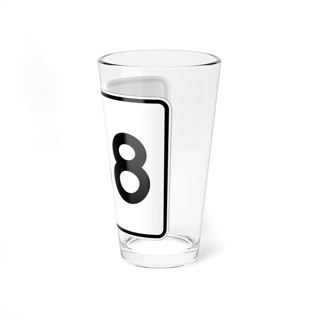 MA Route 168 (Massachusetts) (Road Sign) Pint Glass 16oz - Go Mug Yourself