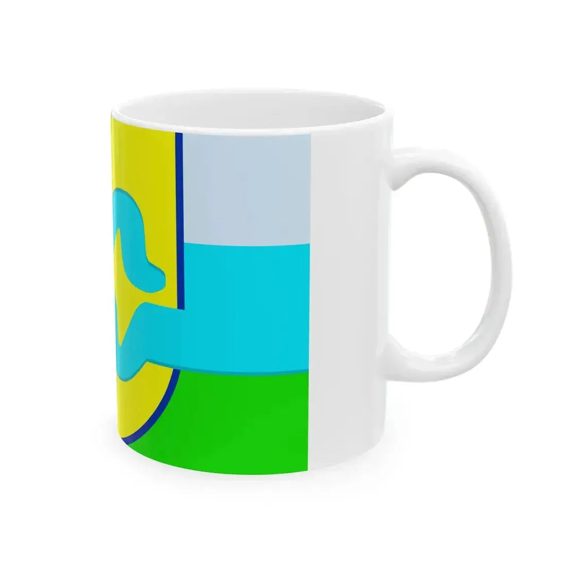 Maas en Waal vlag (Netherlands) White Coffee Mug - Go Mug Yourself