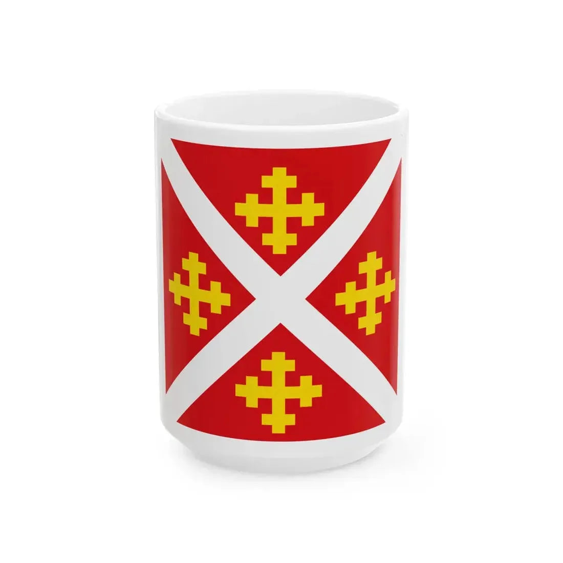 Maasbracht vlag 1966 (Netherlands) White Coffee Mug 15oz - Go Mug Yourself