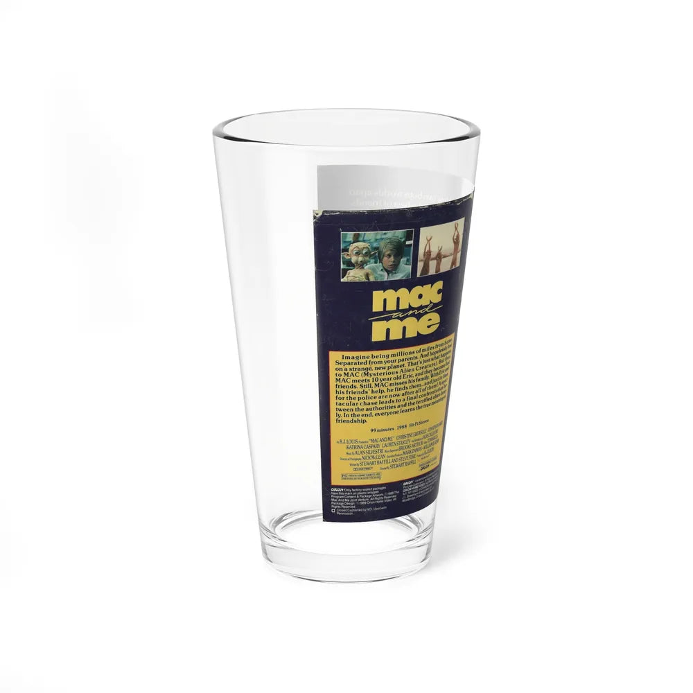 MAC AND ME (VHS COVER) Pint Glass 16oz - Go Mug Yourself