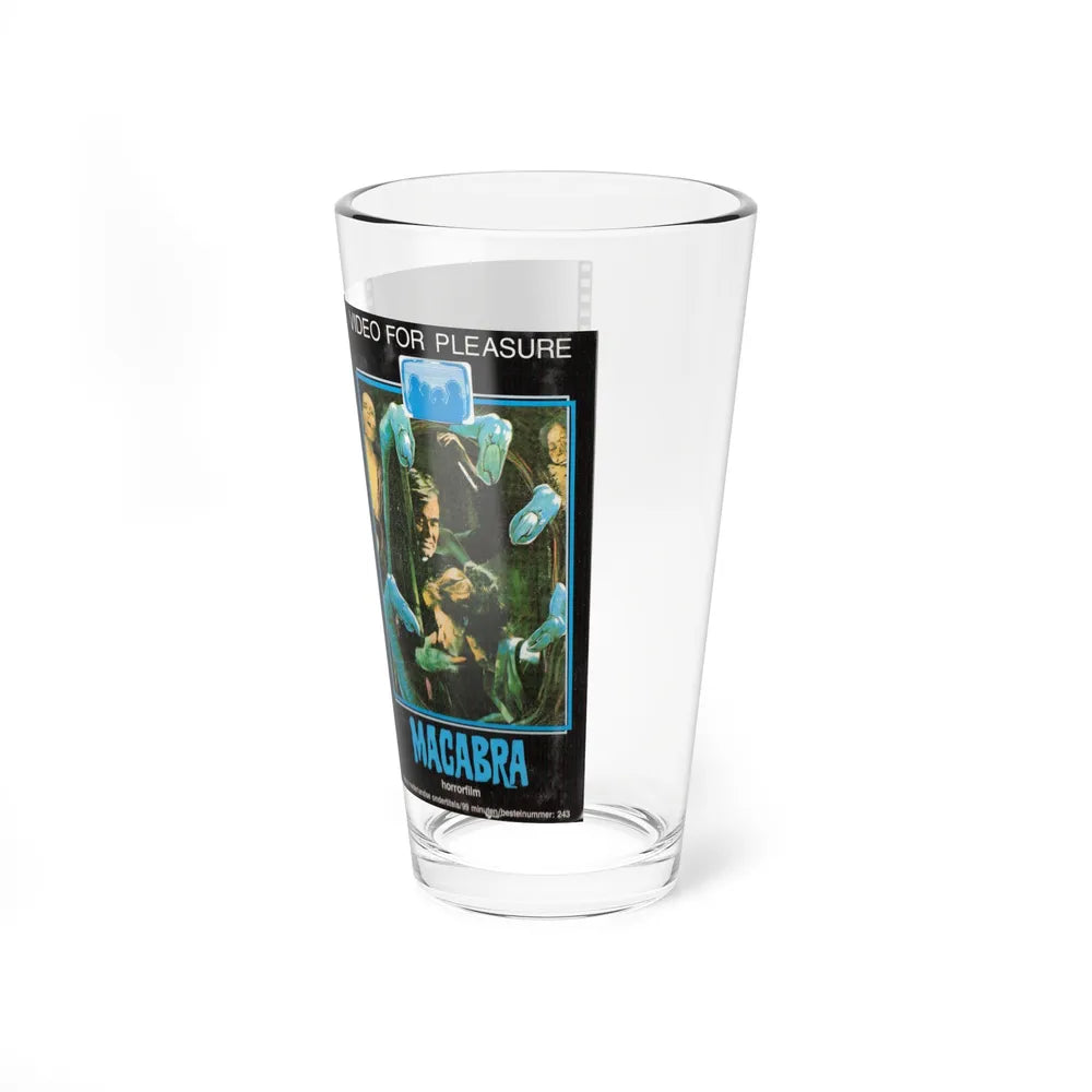 MACABRA VIDEO FOR PLEASURE (VHS COVER) Pint Glass 16oz - Go Mug Yourself