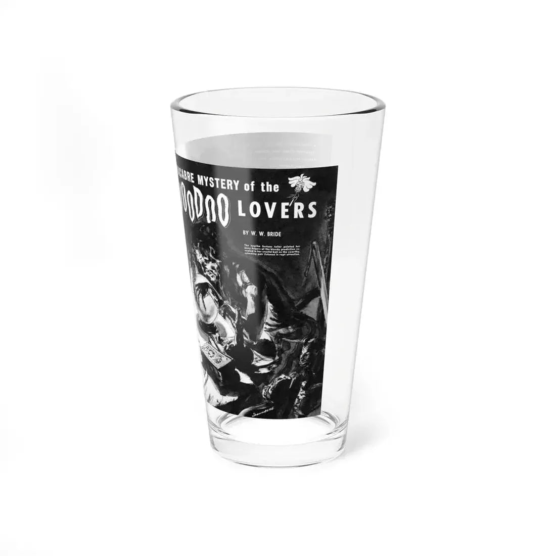 Macabre Mystery of the Voodoo Lovers, Amazing Detective, April 1948 - Pint Glass 16oz - Go Mug Yourself
