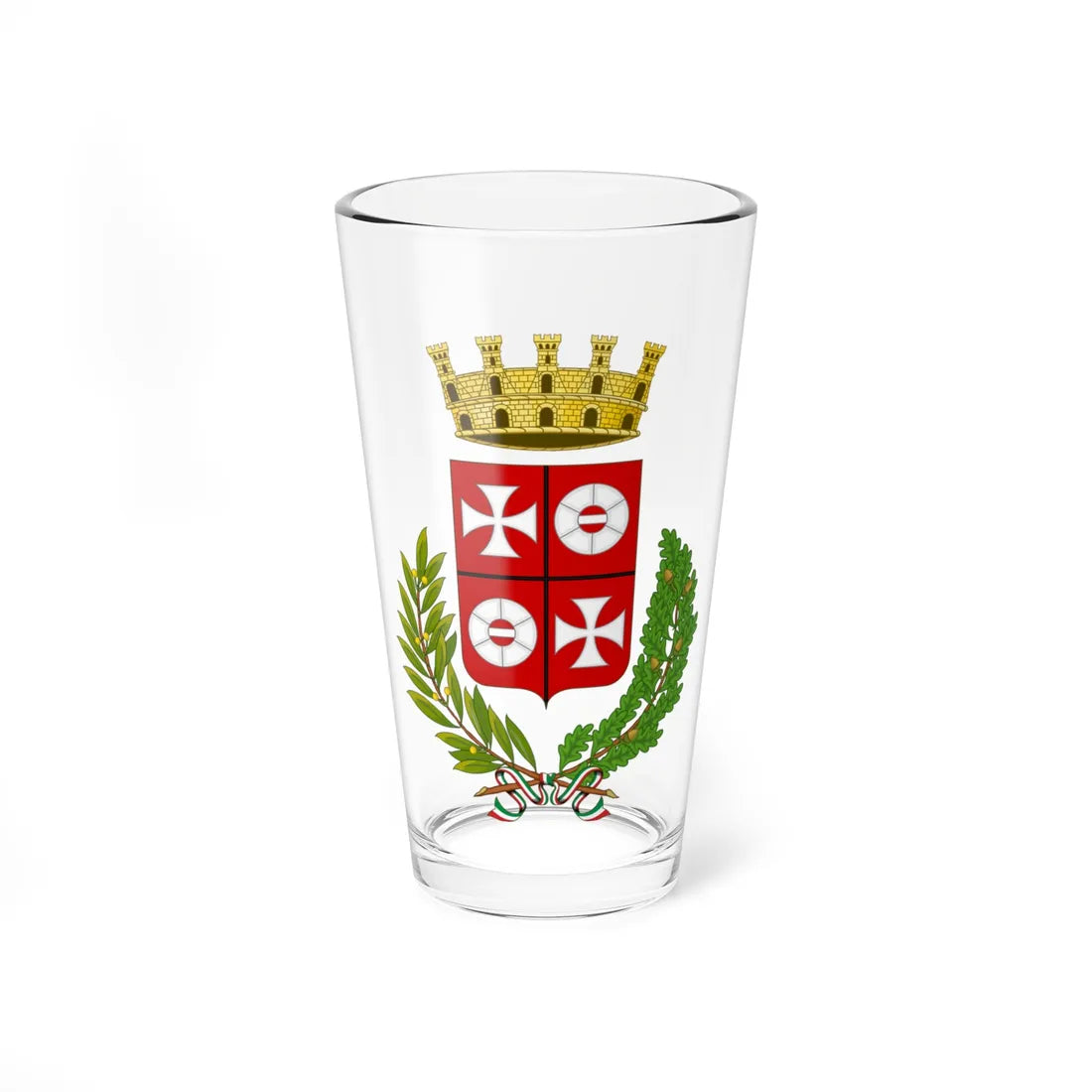 Macerata-Stemma (Italy) (Coat of Arms) Pint Glass 16oz 16oz - Go Mug Yourself