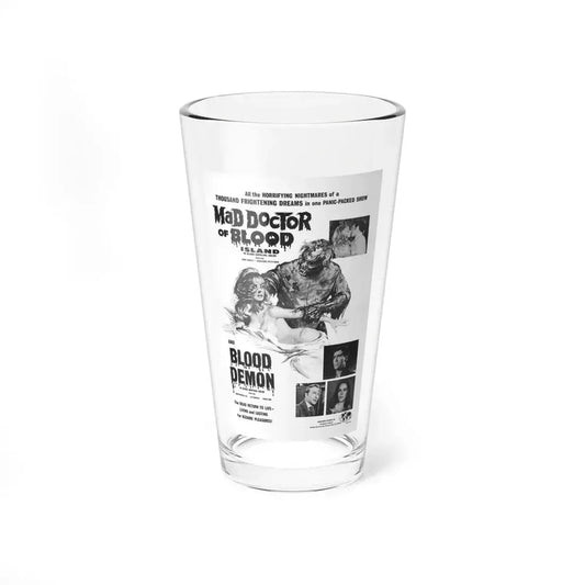 MAD DOCTOR OF BLOOD ISLAND + BLOOD DEMON (2) 1969 Movie Poster - Pint Glass 16oz 16oz - Go Mug Yourself