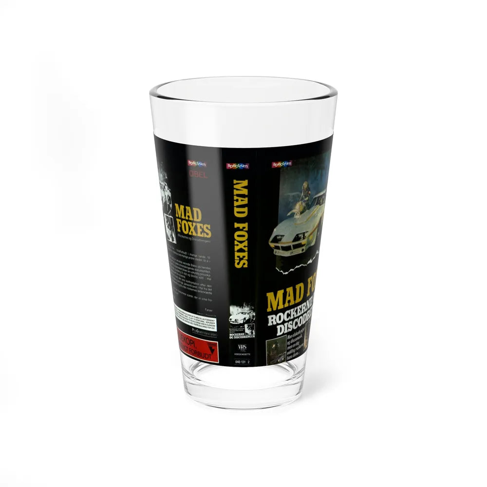 MAD FOXES (VHS COVER) Pint Glass 16oz 16oz - Go Mug Yourself