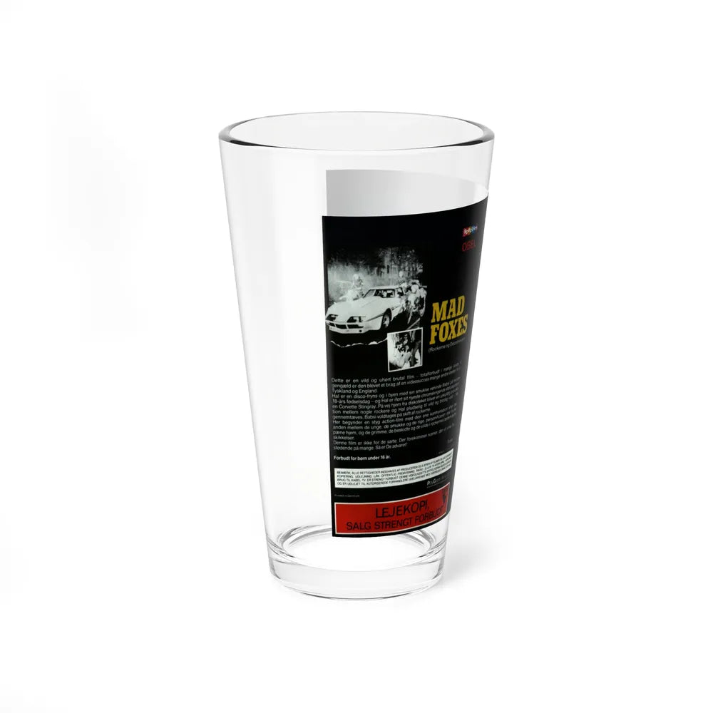 MAD FOXES (VHS COVER) Pint Glass 16oz - Go Mug Yourself