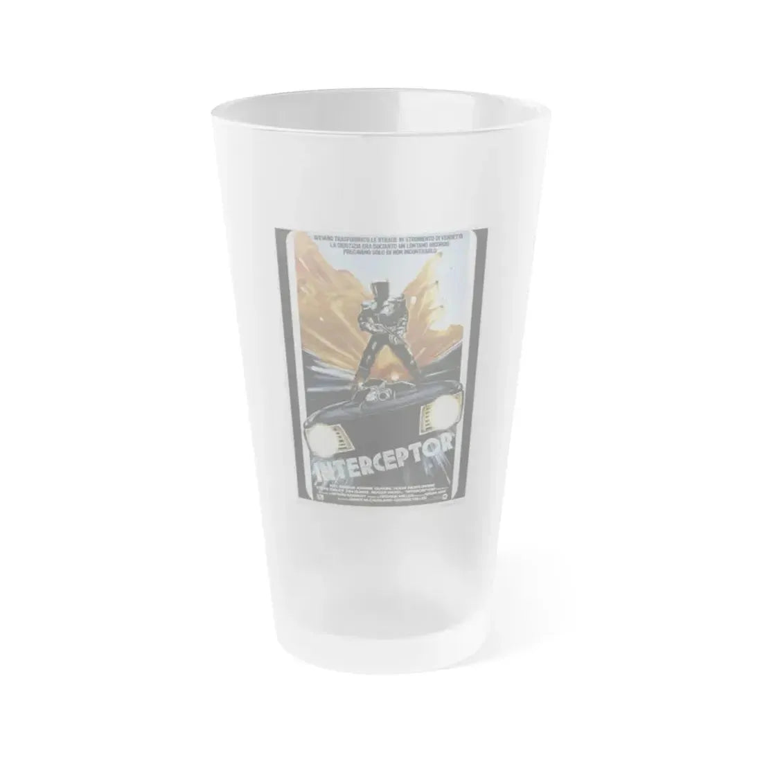 MAD MAX (ITALIAN) 1979 Movie Poster - Frosted Pint Glass 16oz 16oz Frosted - Go Mug Yourself