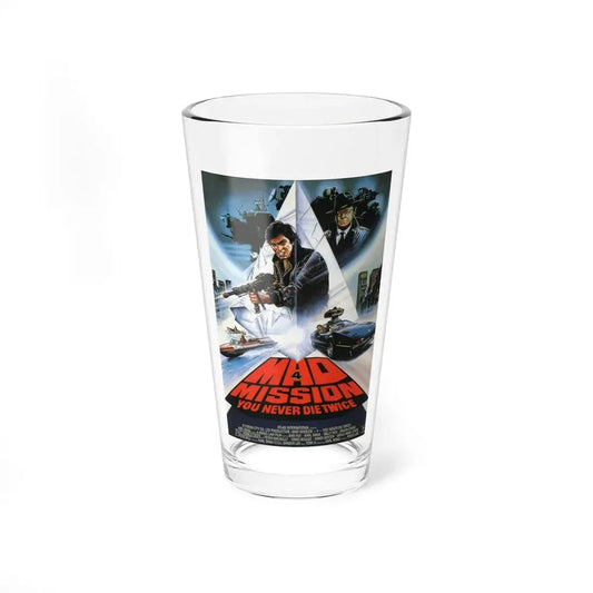 MAD MISSION 4 1986 Movie Poster - Pint Glass 16oz 16oz - Go Mug Yourself