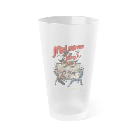 MAD MONKEY KUNG FU 1979 Movie Poster - Frosted Pint Glass 16oz 16oz Frosted - Go Mug Yourself