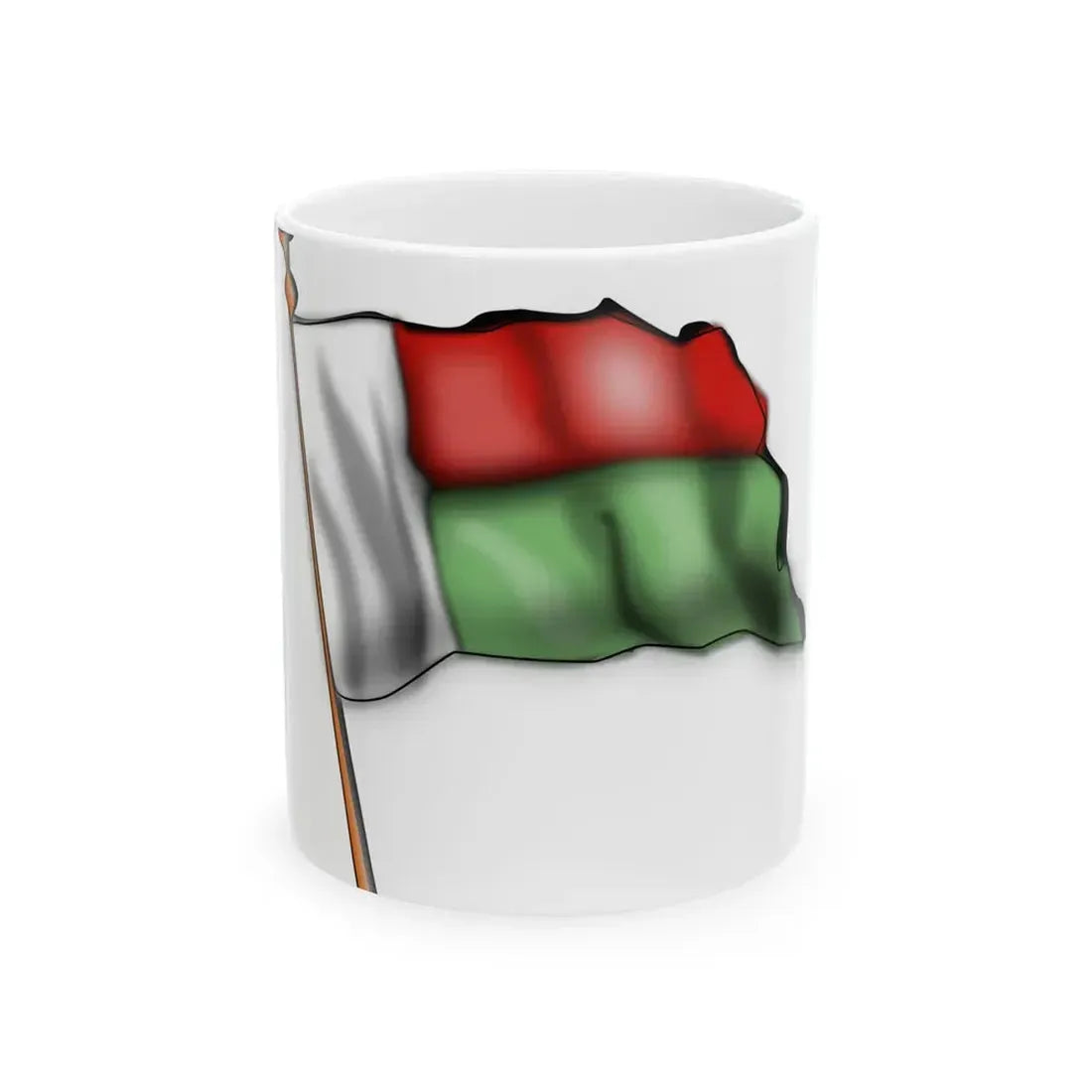 Madagascar drapeau (Madagascar) White Coffee Mug 11oz - Go Mug Yourself