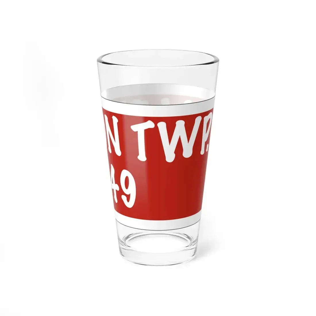 Madison Township Route 49 Perry County Ohio (Ohio) (Road Sign) Pint Glass 16oz - Go Mug Yourself